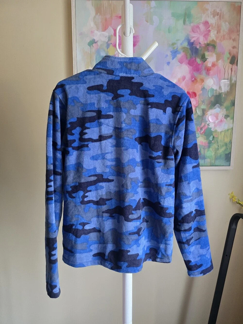 Eddie Bauer Kids XL 16 Blue Camo Fleece Waterproof Hooded Jacket Duo NWOTs